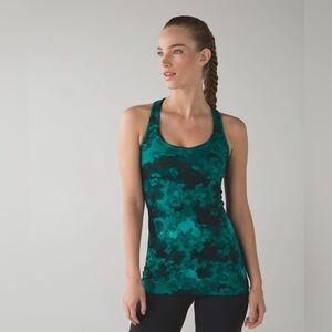 Lululemon Cool Racerback Clouded Dreams Cosmic Teal Multi